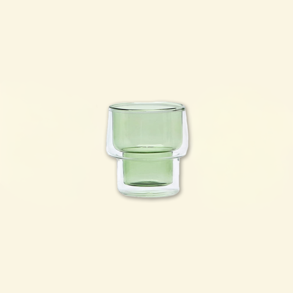 Vaso Bond doble vidrio color 200ml