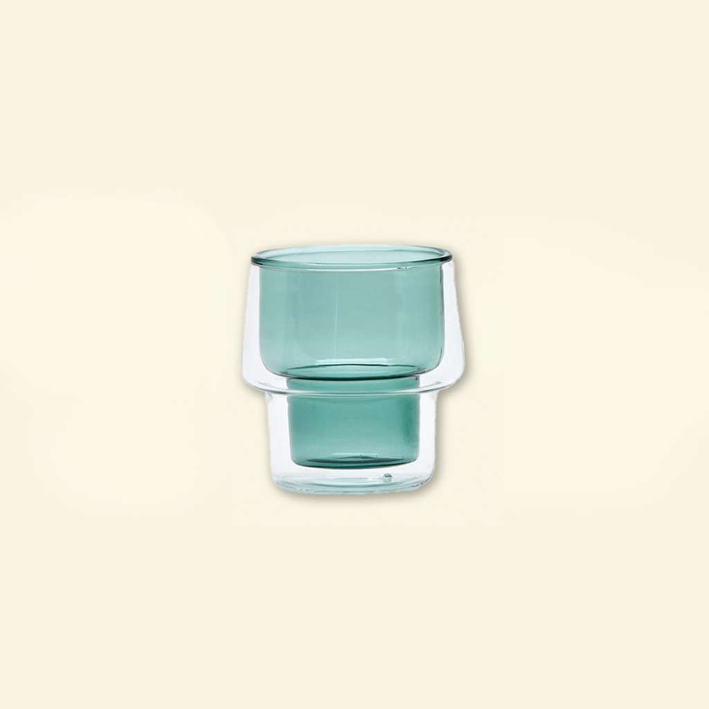 Vaso Bond doble vidrio color 200ml