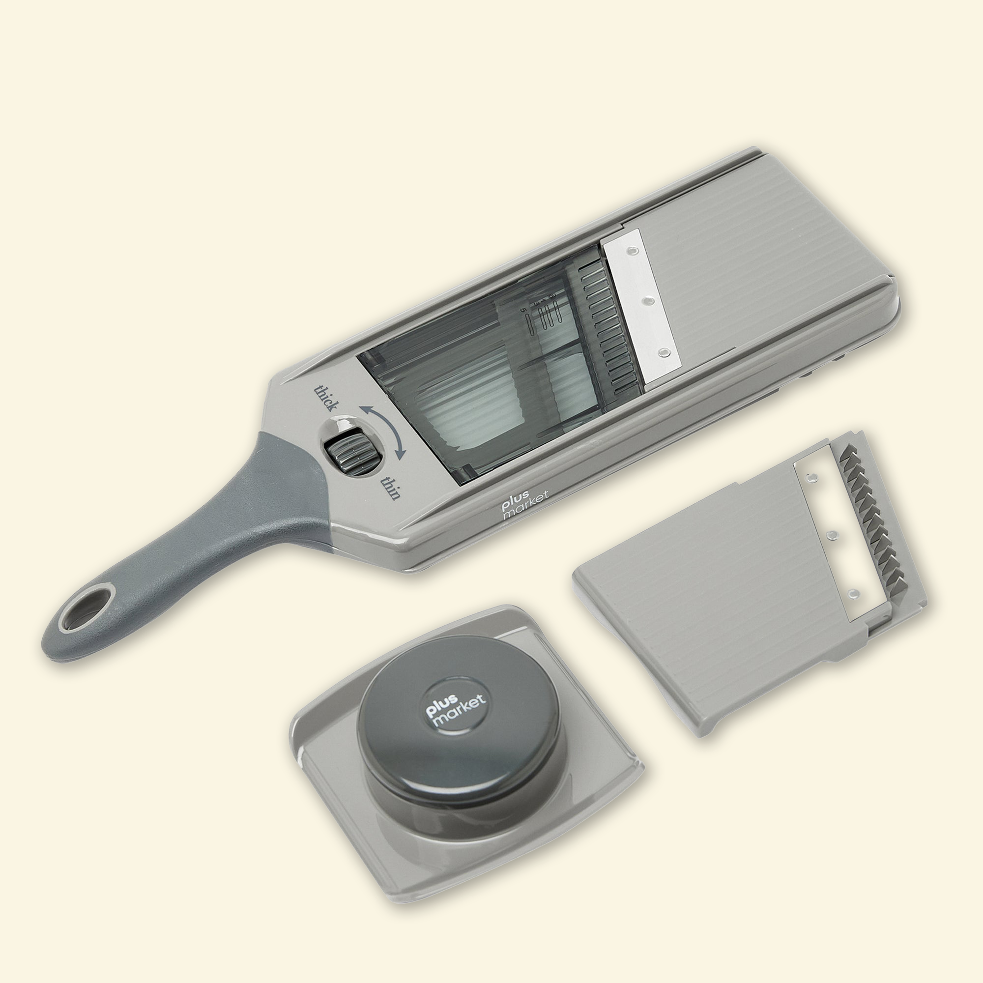 Mandolina con filo plano y filo baston