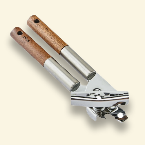 Abrelatas con mango de acacia