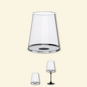 Set copa cristal vino tinto con iman + tallo