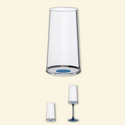 Set copa cristal x2 trago largo con iman + tallo x2