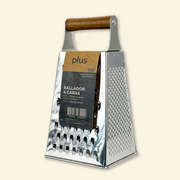 Rallador de acero con mango de madera acacia