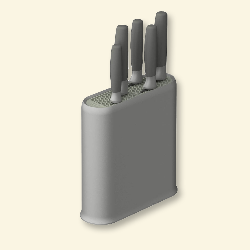 Setx6 cuchillos con taco y mango silicona BergHOFF