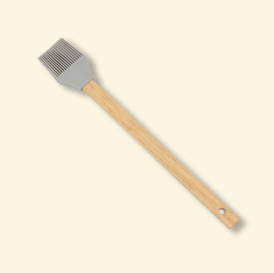 Pincel silicona y madera