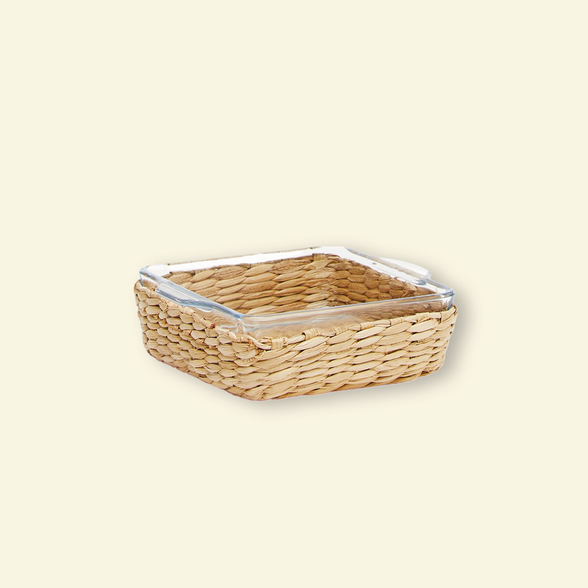 Fuente cuadrada con canasta