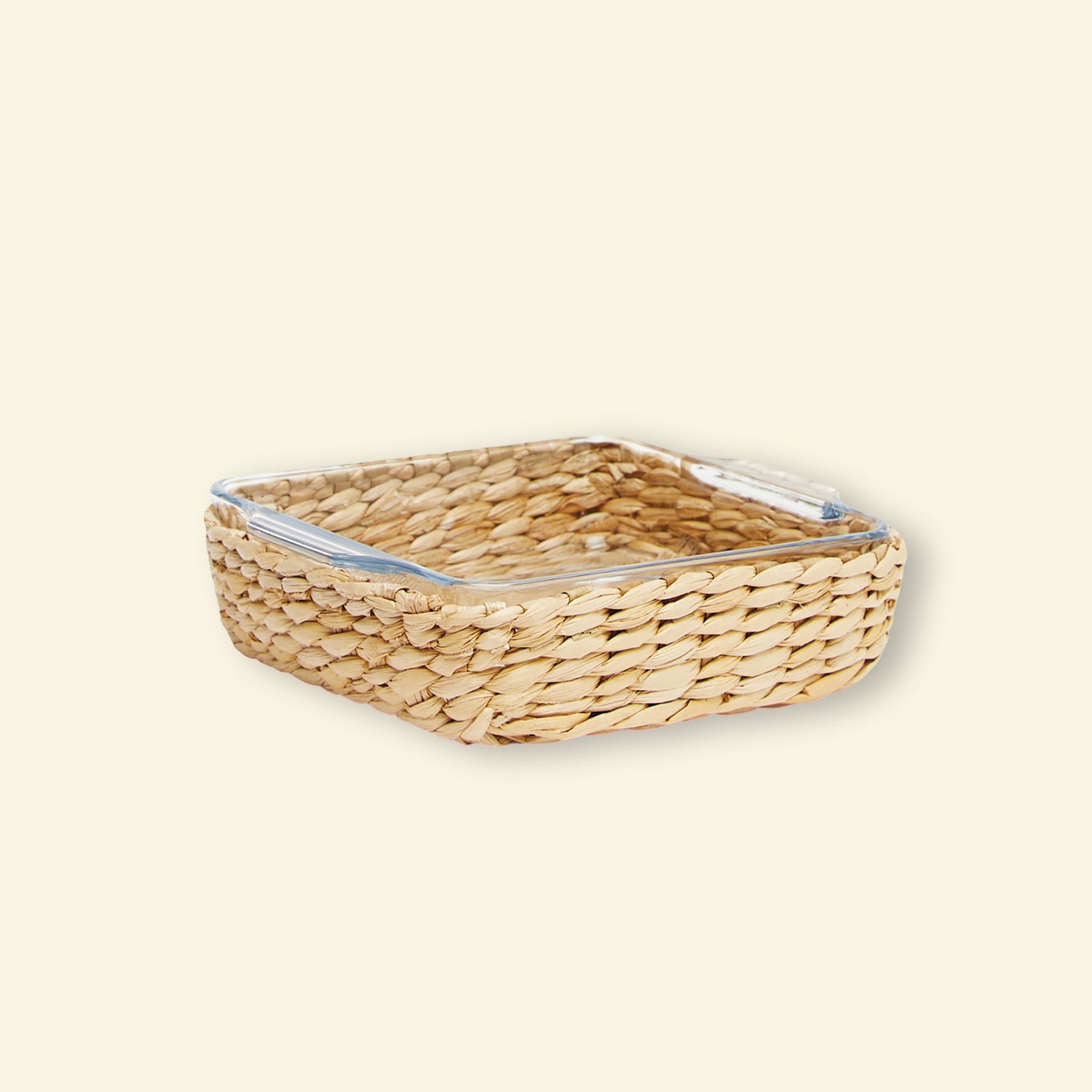 Fuente cuadrada con canasta