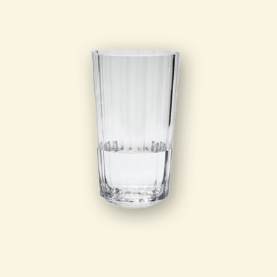 Vaso acrilico facetado