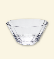 Bowl acrilico facetado 15 cm diam