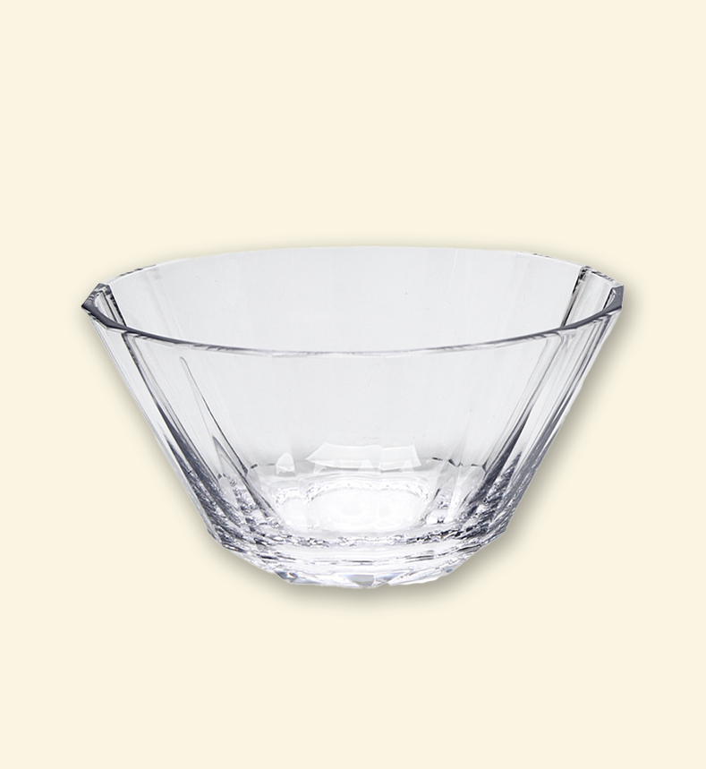 Bowl acrilico facetado 15 cm diam