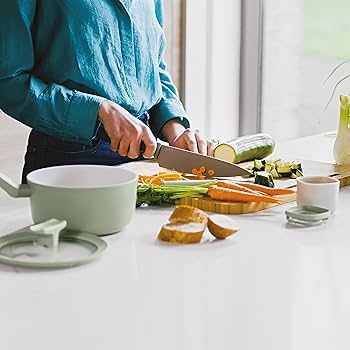 Setx6 cuchillos con taco y mango silicona BergHOFF