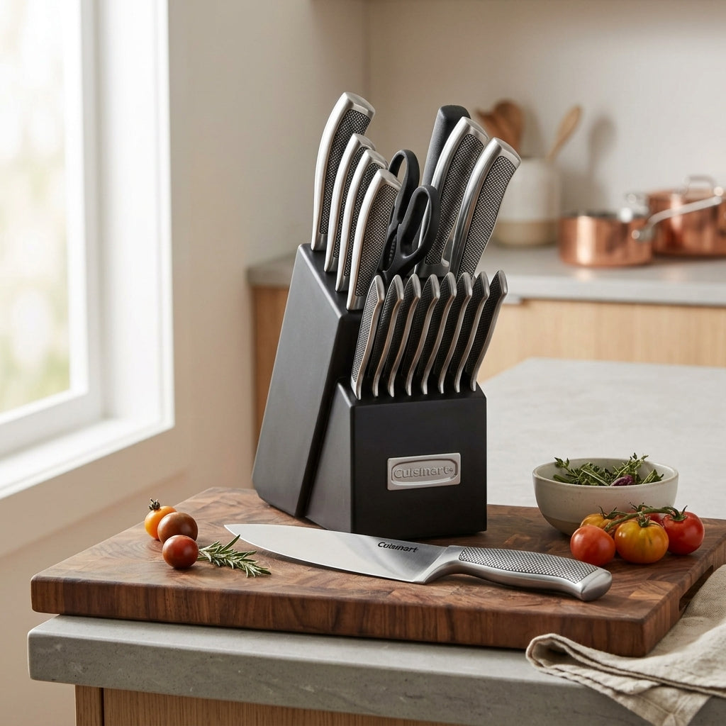 Set cuchillos Cuisinart Verden - ambientado en cocina