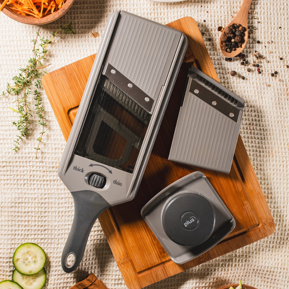 Mandolina con filo plano y filo baston