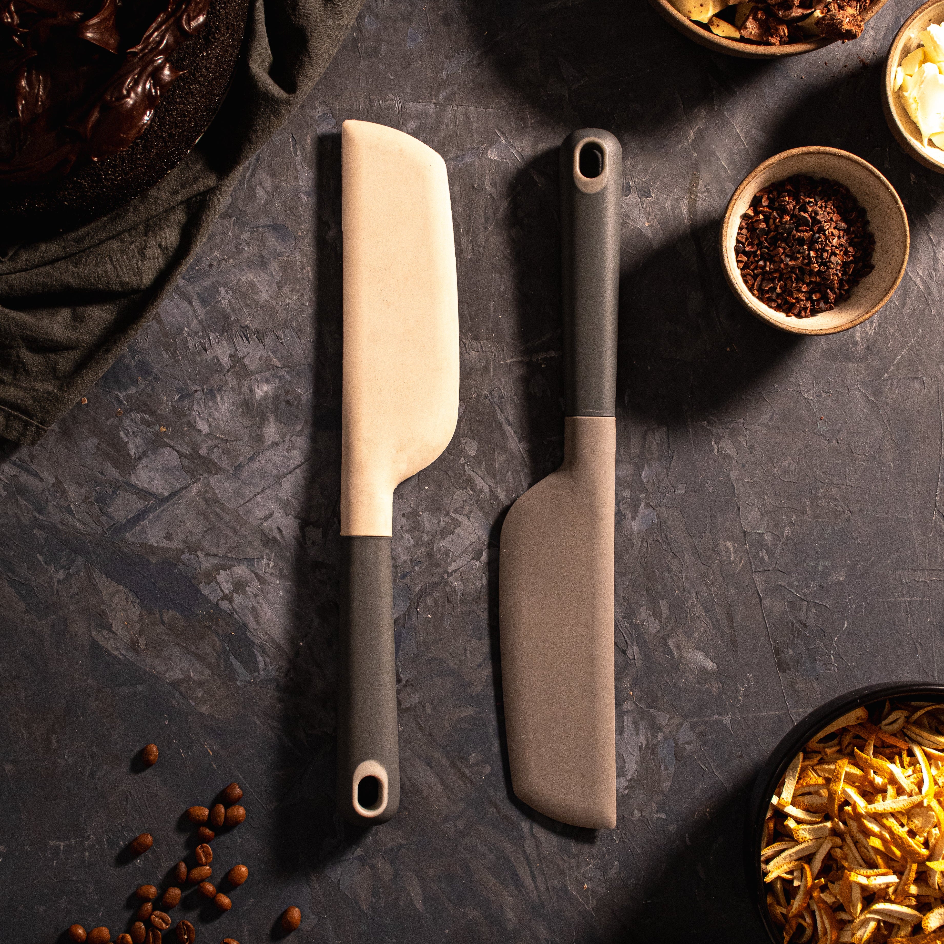 Espatula pastelera bicolor pro 33 cm