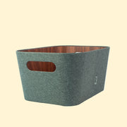 Organizador Multiuso de Fibra Vegetal Gris 23 x 31 x 15 cm