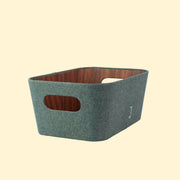 Organizador Multiuso de Fibra Vegetal Gris 26 x 18 x 11 cm