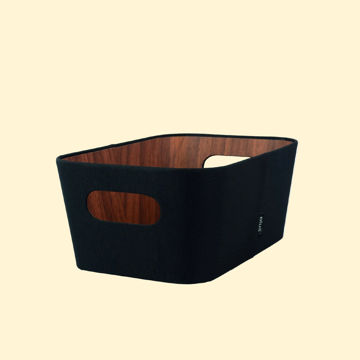 Organizador Multiuso de Fibra Vegetal Negro 26 x 18 x 11 cm
