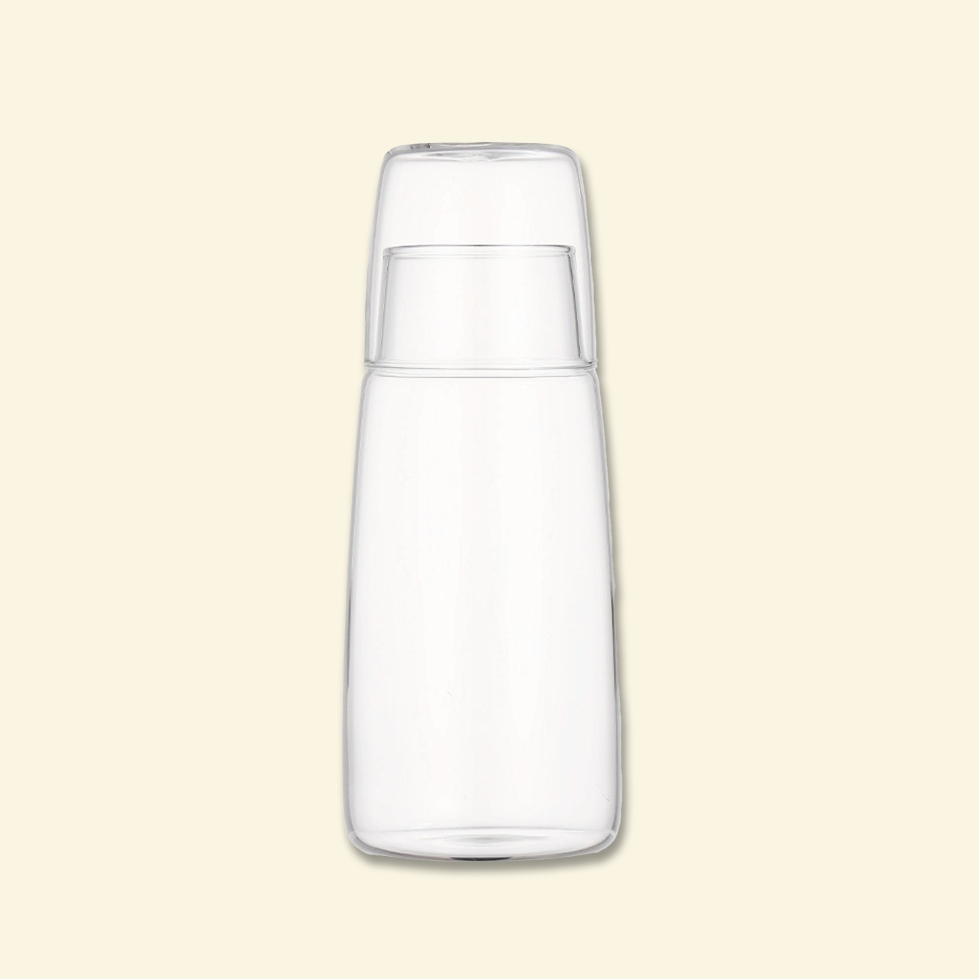 Jarra de vidrio + Vaso de vidrio