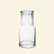 Jarra de vidrio + Vaso de vidrio