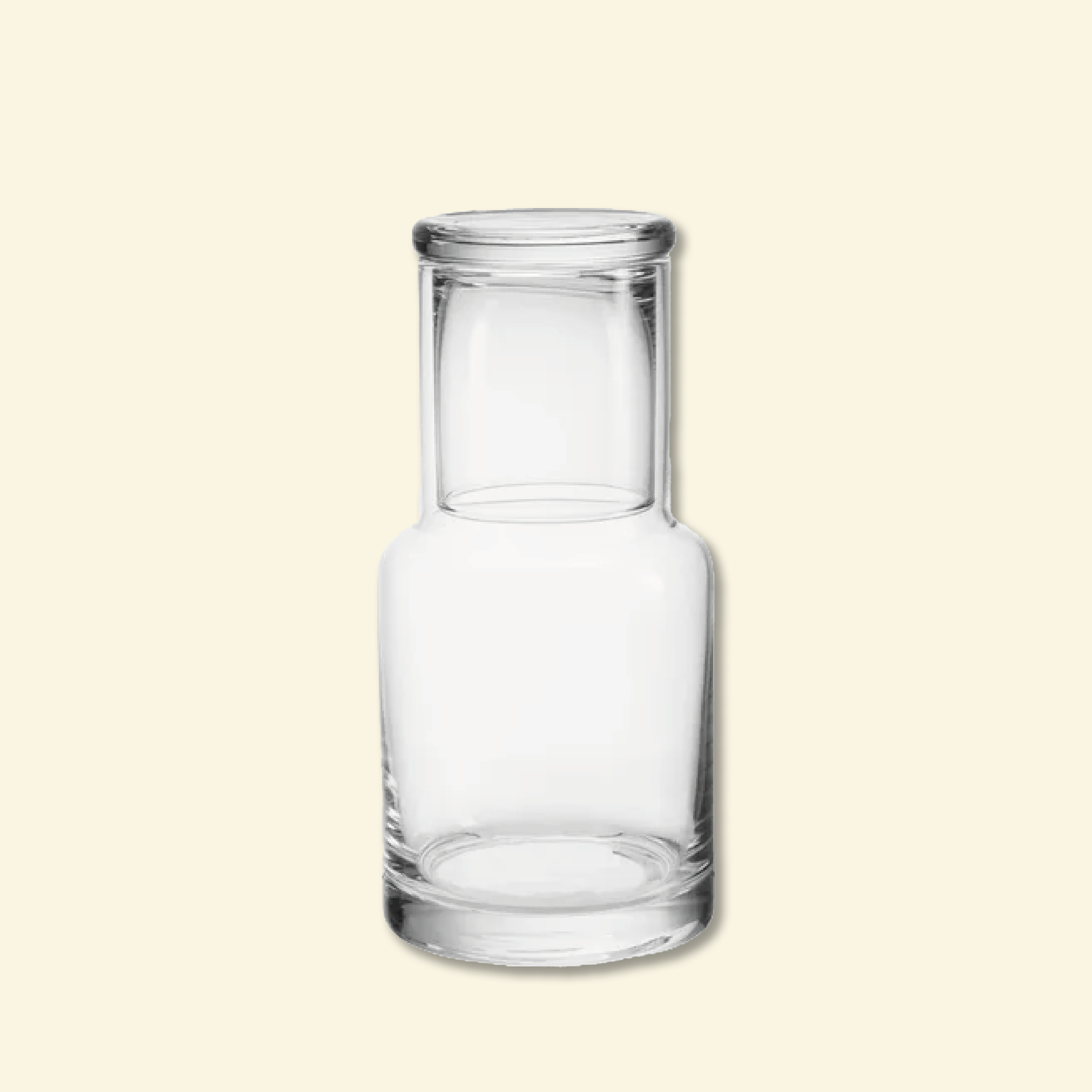 Jarra de vidrio + Vaso de vidrio