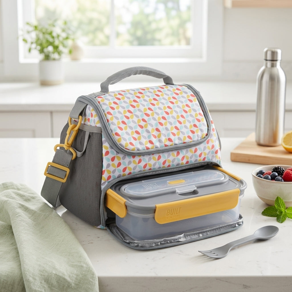Lonchera bento BUILT 1050ml con cubiertos Verden - contexto