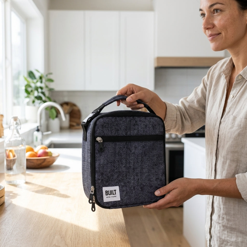 Bolsa termica BUILT New York chica Verden - en uso