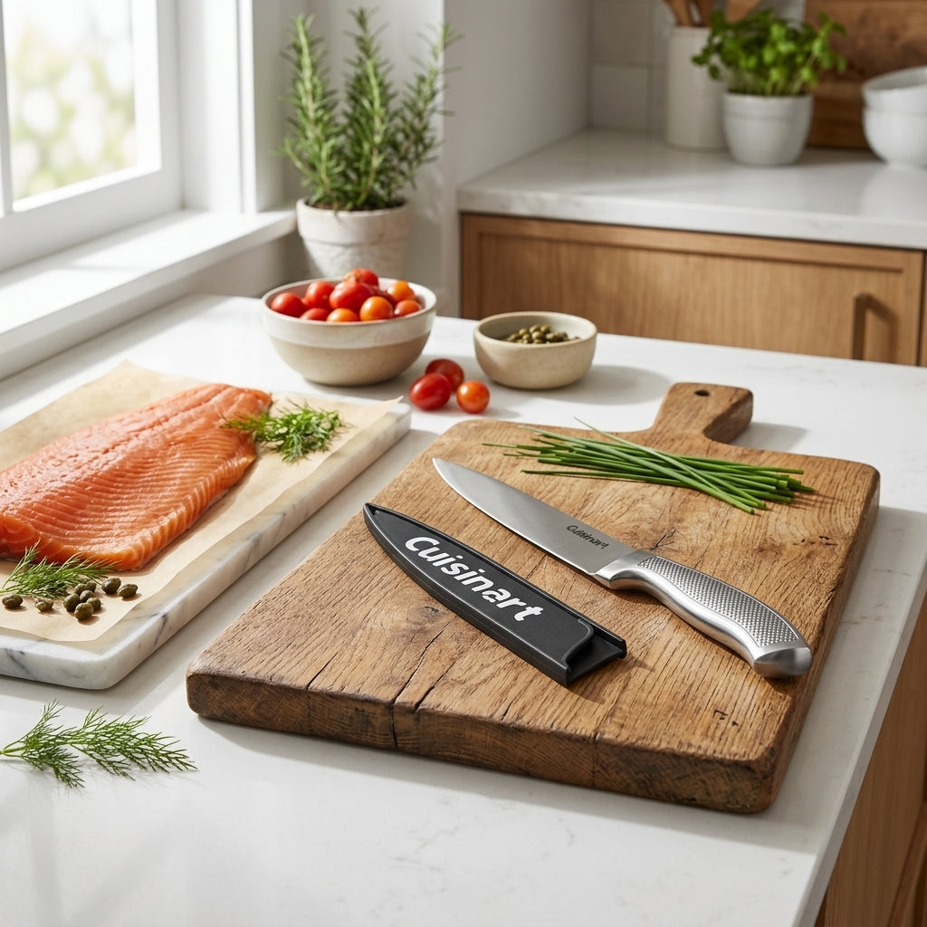 Cuchillo Fileteador 8 pulgadas CUISINART con funda Verden - contexto