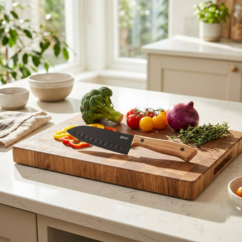 Cuchillo Santoku 5 pulgadas Verden - contexto