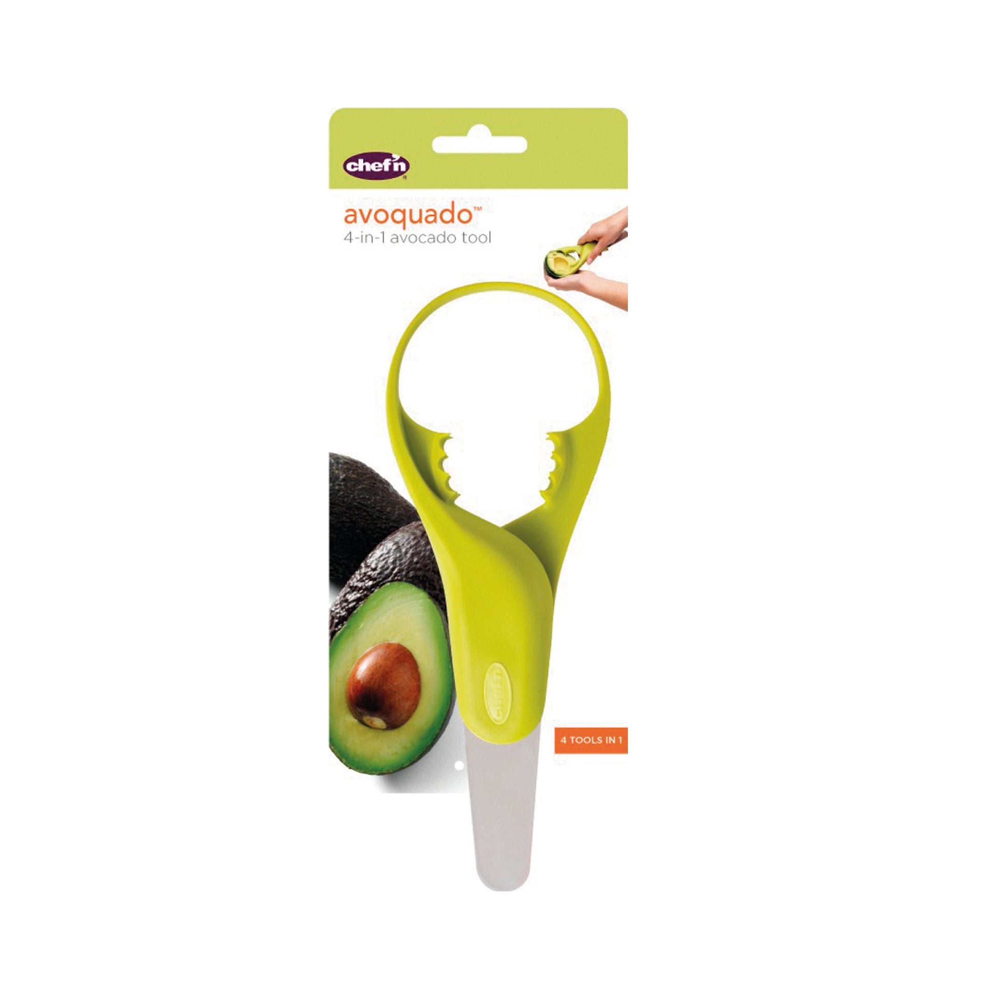 Herramienta para palta Chef'n - en uso