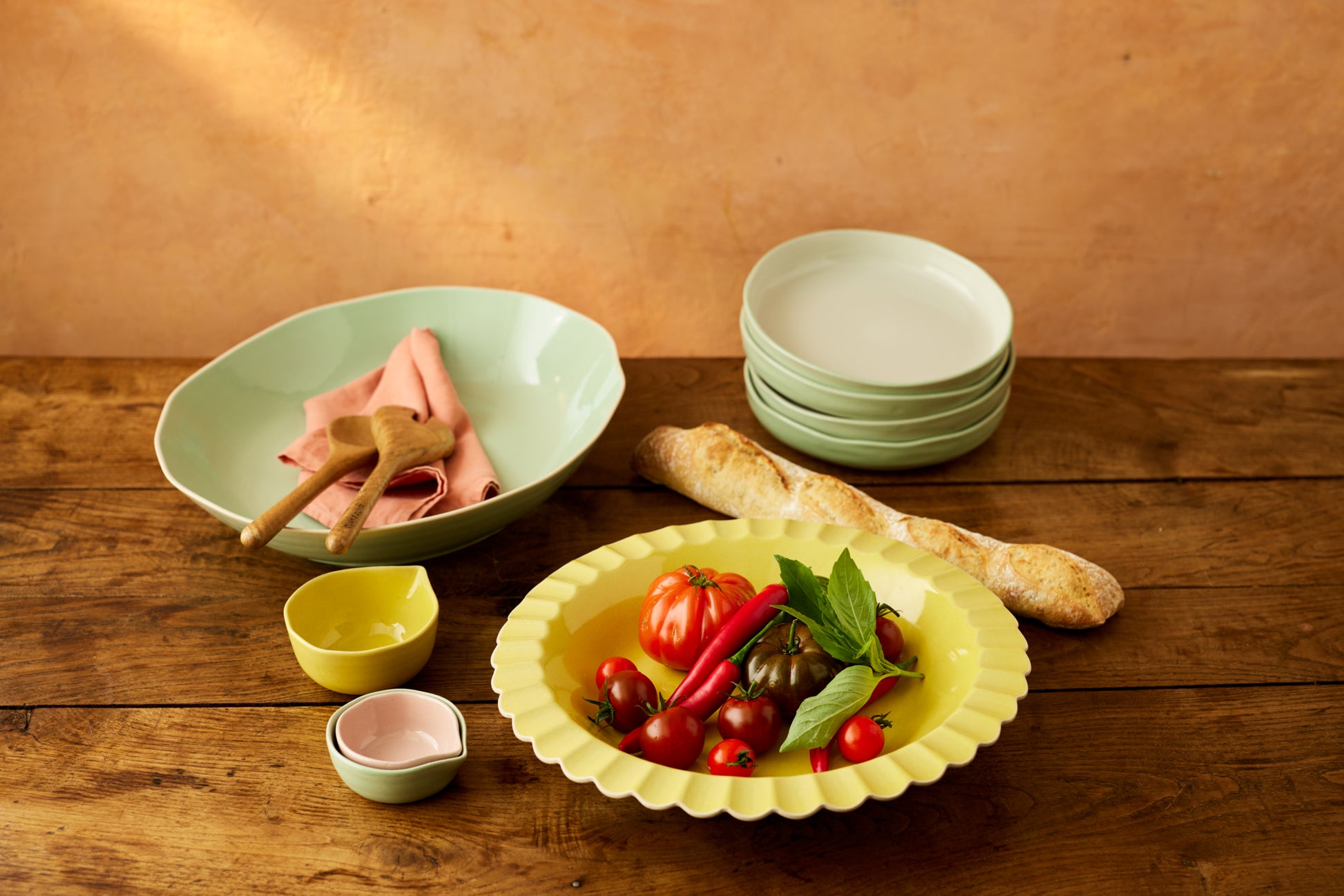 Fuente serving Jamie Oliver 34 cm - vista en uso