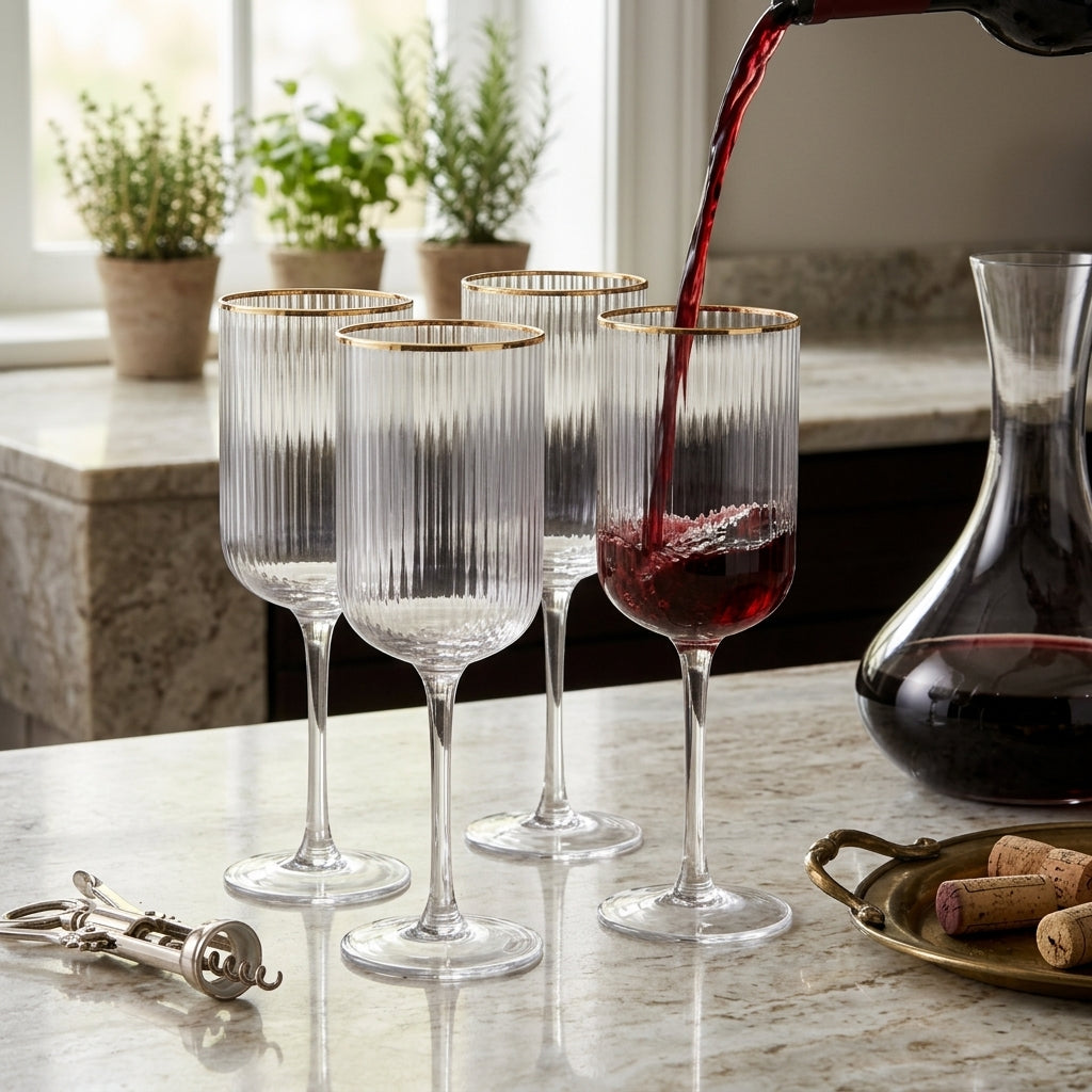 Set de 4 copas de vino tinto Mikasa Sorrento Verden - contexto