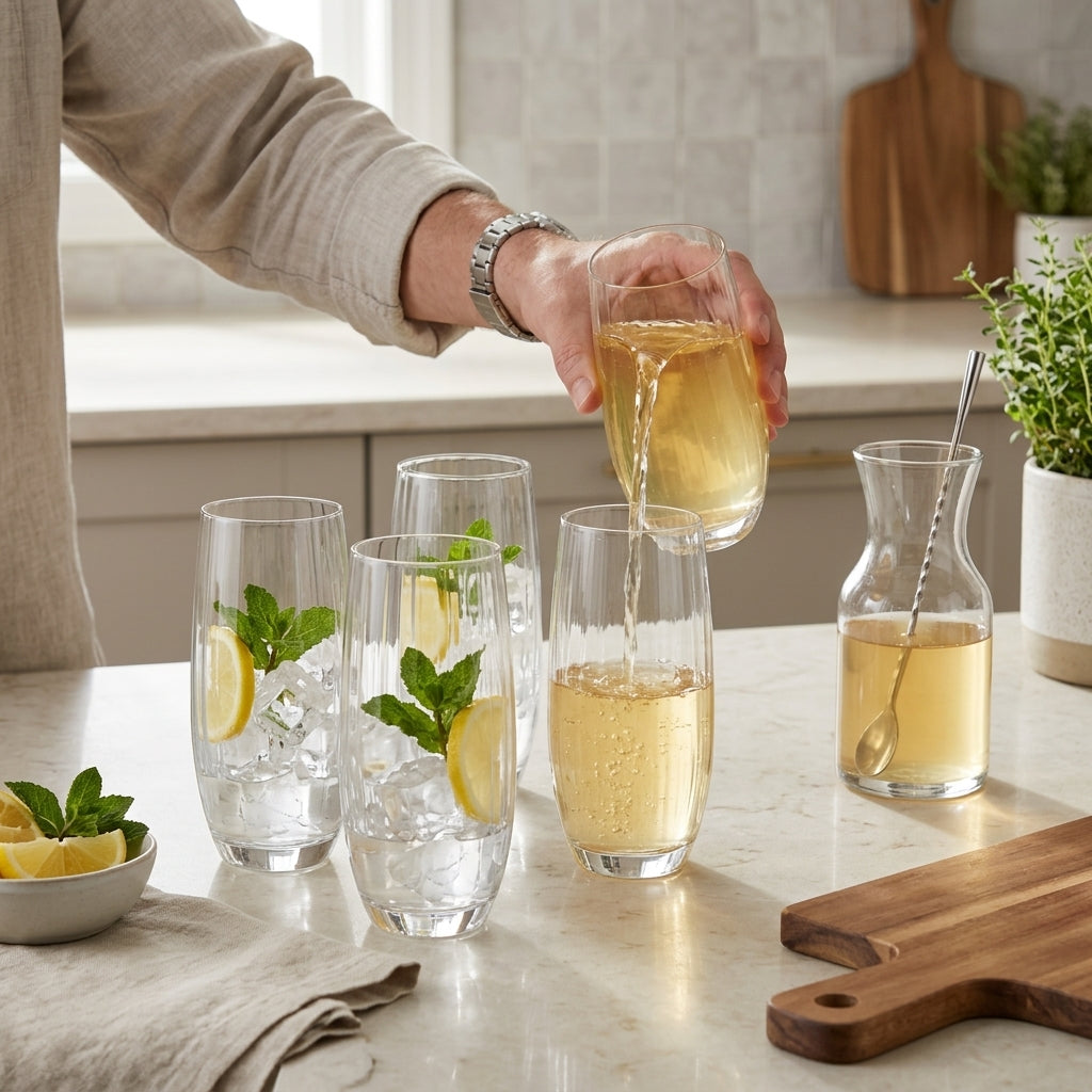 Set de 4 vasos altos Mikasa Treviso Verden - contexto