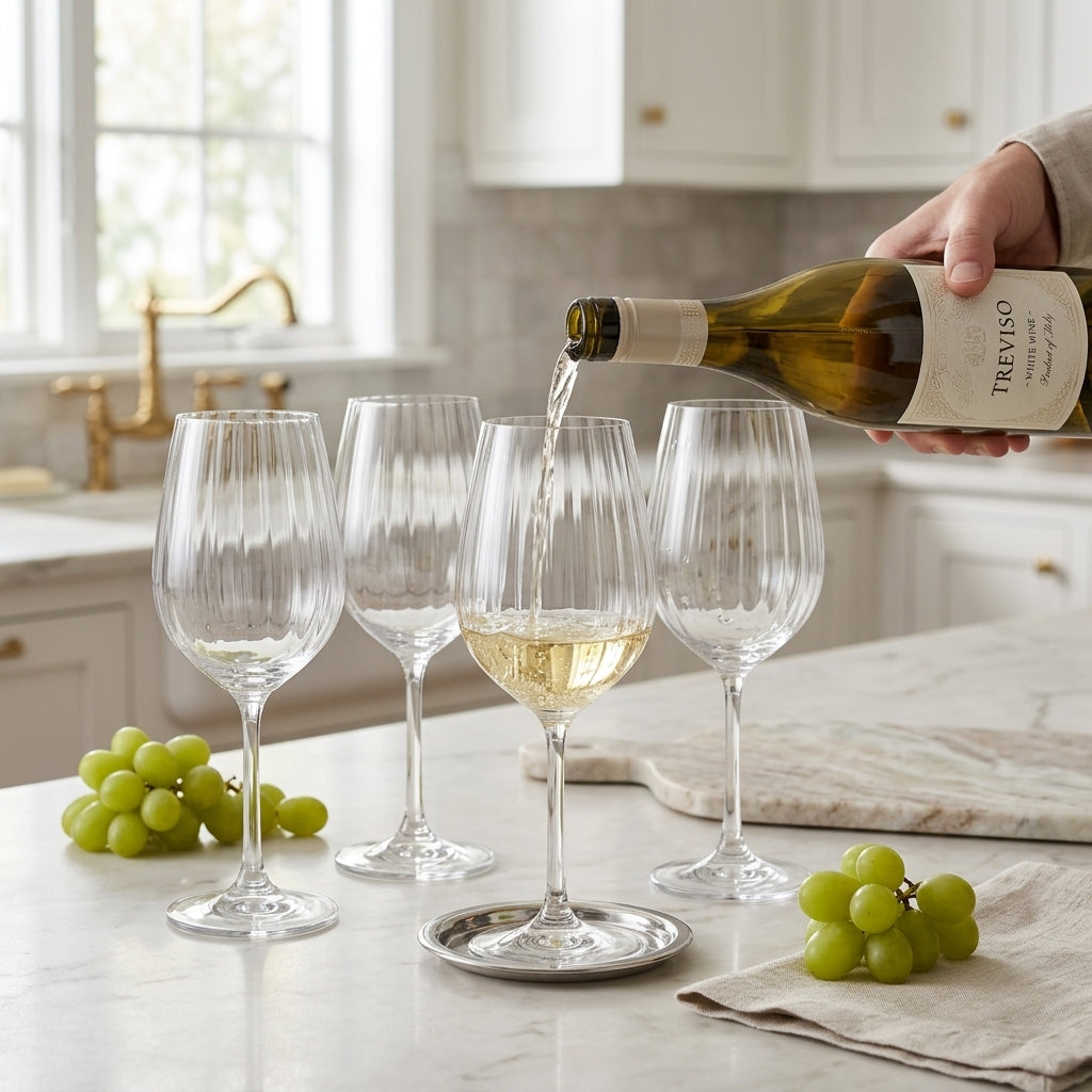 Set de 4 copas de vino blanco Mikasa Treviso Verden - contexto