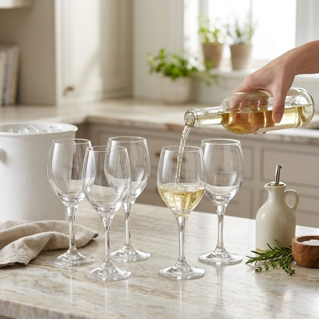Set de 6 copas para vino blanco Mikasa 250ml Verden - contexto