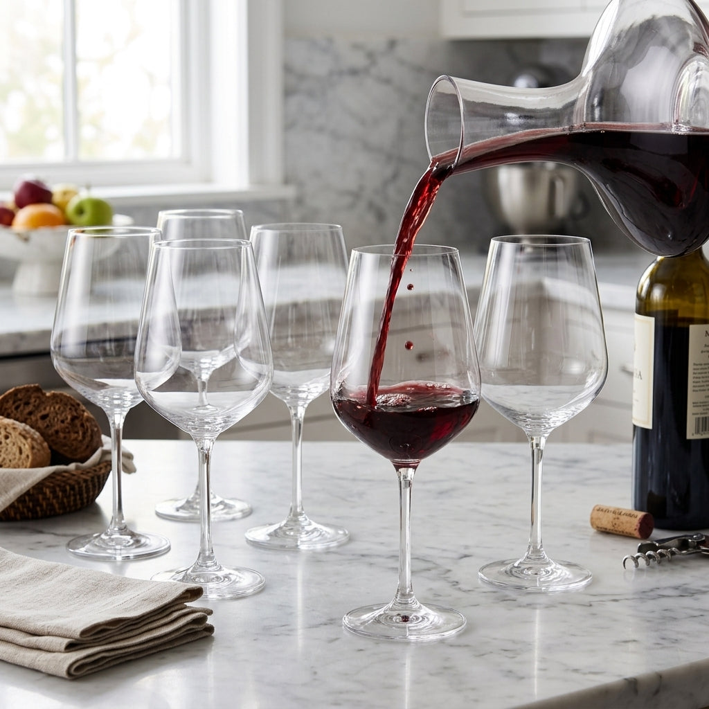Set de 6 copas para vino tinto Mikasa 500ml Verden - contexto