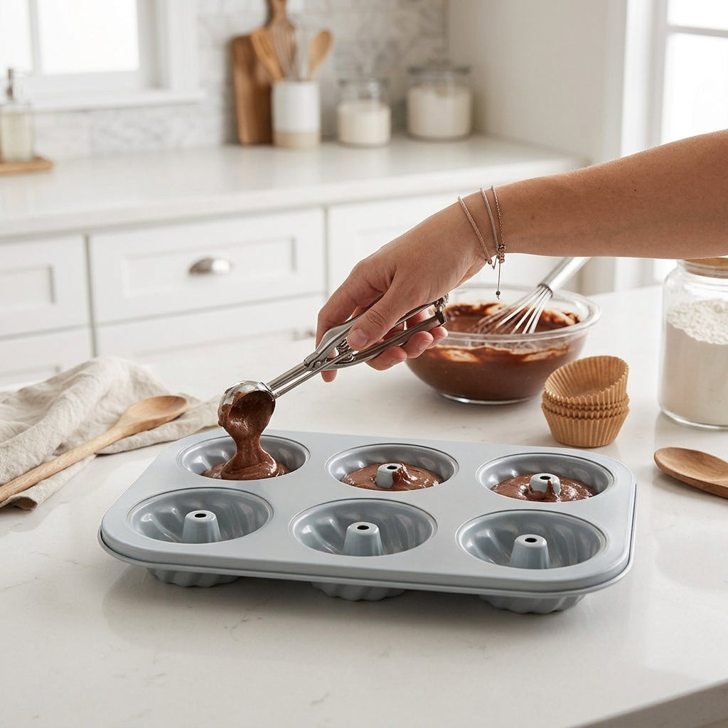 Mini muffin Antiadherente gris Verden - en uso