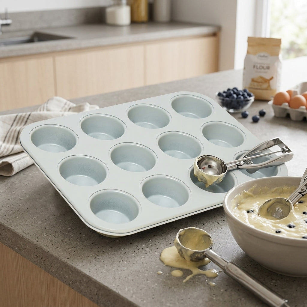 Muffin x 12 Antiadherente gris Verden - contexto
