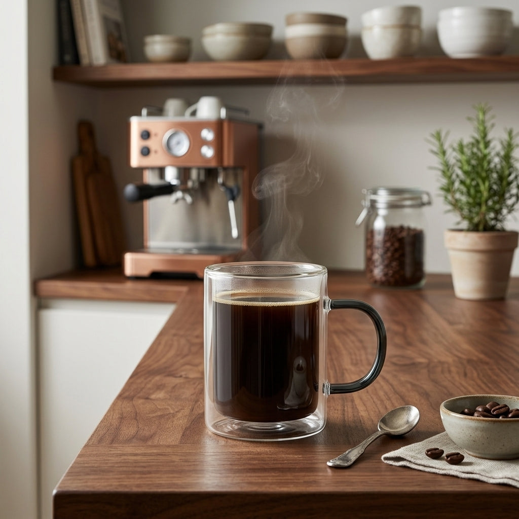 Mug doble vidrio color 250 ml Verden - contexto