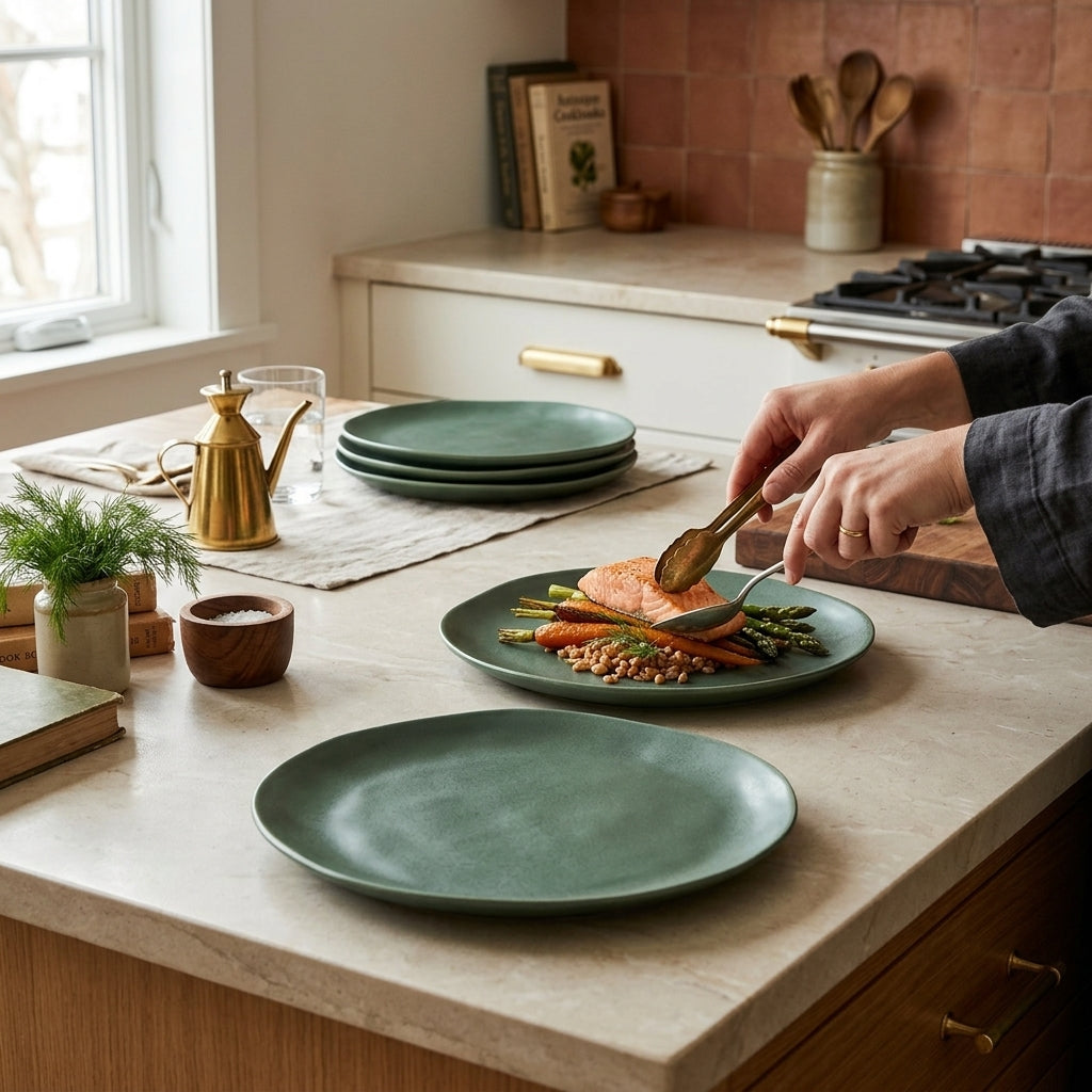 Plato ceramica Verden - contexto