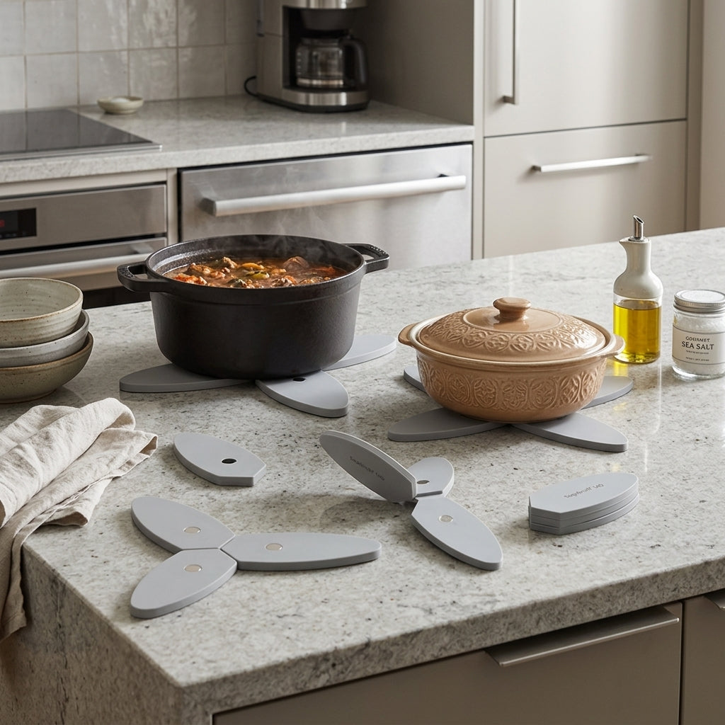 Posafuentes magnetico plegable gris Verden - contexto
