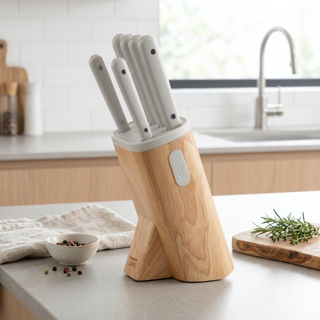 Set x7 cuchillos taco de madera con iman BergHOFF Verden - contexto